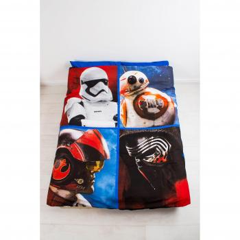 Character World Star Wars episodio VII divisor doble funda nórdica y funda de almohada, diseño de juego