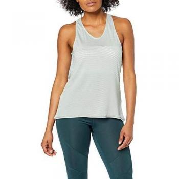 Odlo Blusa de Cuello Redondo para Mujer Alma Natural, BL Top Cuello Redondo Singlete para Las Mujeres Alma Natural, Mujer, Color Gris Claro - Zhd AOP Ss19, tamaño Small