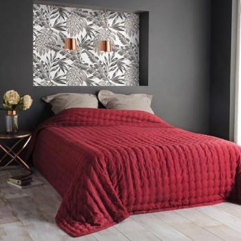 Cubrecama Paloma de poliéster rojo 150x200cm