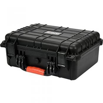 Caja de herramientas hermética Yato YT-08903, color negro, fabricada en polipropileno (PP), dimensiones 406 x 330 mm