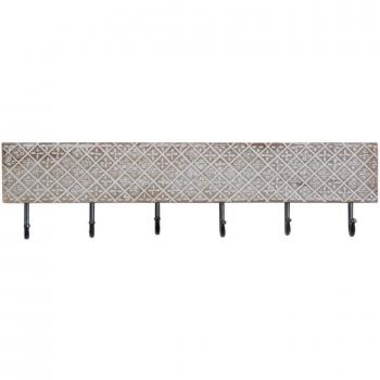 Perchero de Pared Metal Madera - Perchero moderno, estructura de metal resistente, acabado en color negro, estantes de madera natural, diseño funcional y decorativo, fácil instalación, ideal para entrada o pasillo