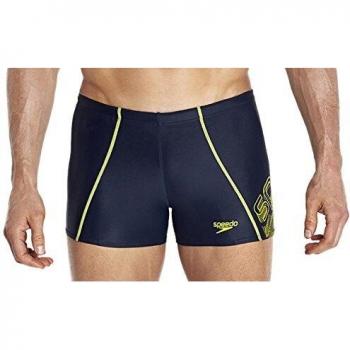 Speedo Logo Panel - Traje de baño, Color Azul