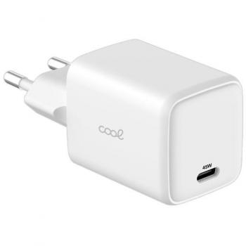 Cargador Universal Ultra Rápido PD USB-C 45W GaN Blanco