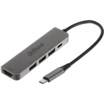 Estación de Acoplamiento Dahua TC35 USB-C 5 en 1 con HDMI y USB 3.0