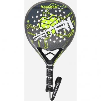 Cartri - Pala de pádel Hammer Delta Cartri, con forma de lágrima, balance medio, núcleo de goma EVA, superficie de fibra de carbono y diseño atractivo