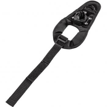Hama - Guante de Soporte para cámara GoPro, tamaño L, con Cierre de Velcro Ajustable, Giratorio 360°, para GoPro, Color Negro