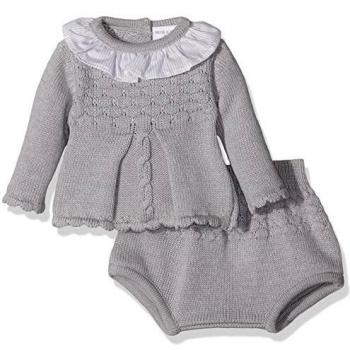 NECK & NECK Tricotosa-16I05107.80, Conjunto para Bebés, Gris 80, 3M