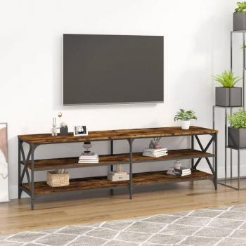 Mueble para TV de Madera Multicapa en Color Roble Ahumado, Dimensiones 160x40x50 cm