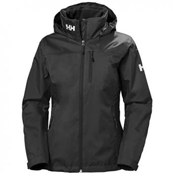 Chaqueta Crew Midlayer con Capucha Helly Hansen para Mujer, Color Negro, Talla XL