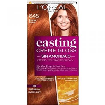 L'Oreal Paris Casting Crème Gloss Coloración Sin Amoniaco, Tono: 645 Ambre