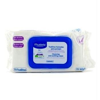 Mustela Toallitas Limpiadoras y Suavizantes, paquete 70 unid.
