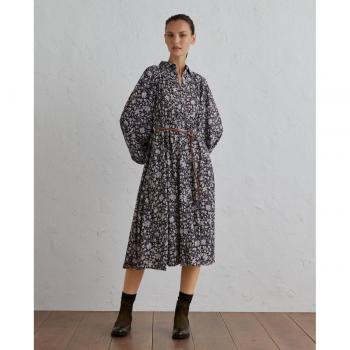 Lloyd's - Vestido fantasía estampado flor indi con cinturón