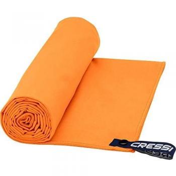 Cressi Microfibre Fast Drying Beach Toalla de Sport y de Playa, Unisex Adulto, Naranja,160 x 80 cm