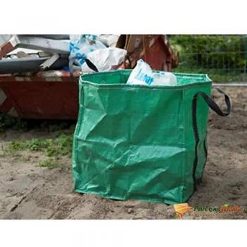 Nature Bolsa de Basura para Jardín Cuadrada 148 L Verde Escombros Jardinería