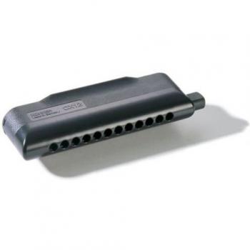 Hohner CX12 Black Chromonica Harmonica in C Major