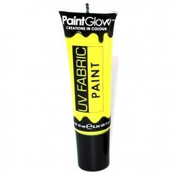 Smiffy's - UV tela pintura, 10 ml, color amarillo