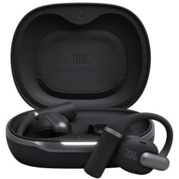 Auriculares JBL Sense Pro Inalámbricos Bluetooth Open-Ear, IP54, hasta 39h de autonomía, con micrófono y controles táctiles, Negro