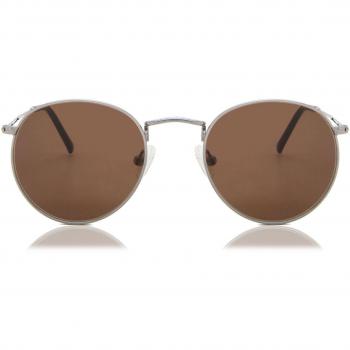 Gafas de Sol Redondas Metálicas Gunmetal para Hombre - SmartBuy Collection
