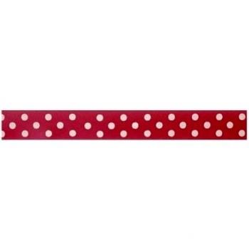 Guitarte distribuciones M288524 - Cinta base pasteles 24mmx25m lunares rosa