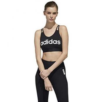 adidas W E BT Sujetador de Deporte, Mujer, Black/White, 2XS