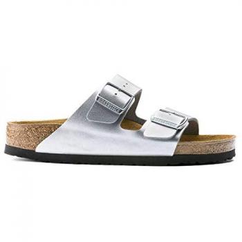 Birkenstock Arizona Silver Birko Flor Women's Sandals