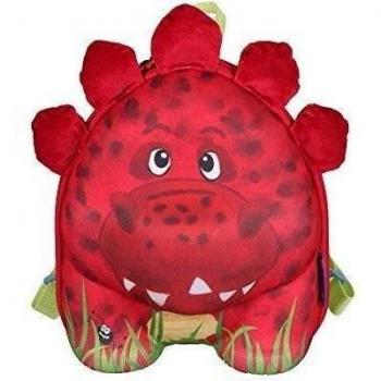 Okiedog wildpack Back Pack rojo Dino Talla:24 x 27 x 12 cm