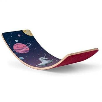 Tablero de Equilibrio Antideslizante para Niños a Partir de 3 Años - Diseño Unicornio - Revestimiento de Fieltro