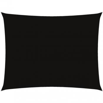 Sombrilla Toldo de Vela Rectangular 6x7 m Tela Oxford Negro
