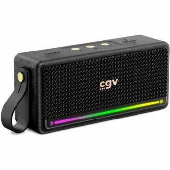 Altavoz Bluetooth Portátil CGV SolidVibe Max - Subwoofer 20W (2x10W) - Autonomía de 8 horas y LED-Show