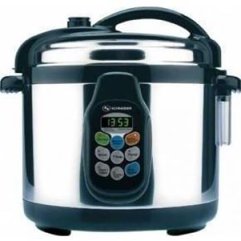 Schneider SCO 08D - Olla eléctrica, 8 l, con programador, 1200 W