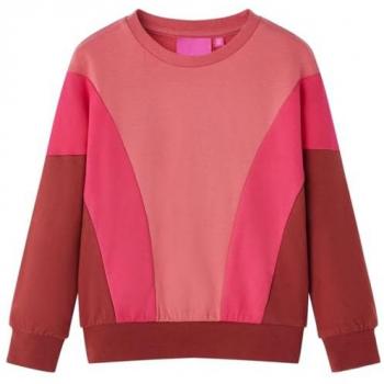 Sudadera Infantil Jersey de Manga Larga en Colores Rosa y Henna 128