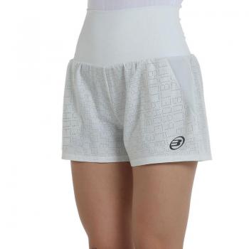 Short Bullpadel Pol Blanco Mujer - Ropa de Padel para Mujer, pantalones cortos, color blanco