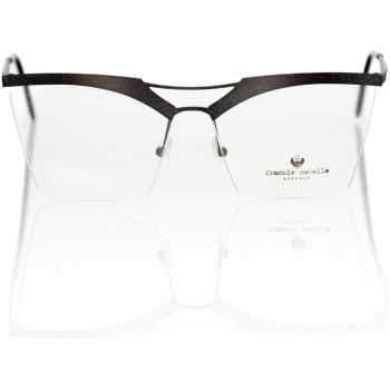 Frankie Morello Black Metallic Fibre Frames