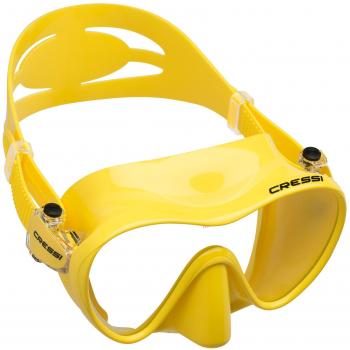 Cressi Tauchmaske F1 Small Máscara de Buceo, Unisex, Amarillo