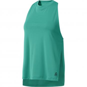Reebok Wor Myt Poly Tank Camiseta De Tirantes, Mujer, emeral, S