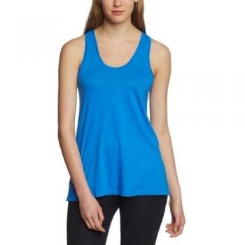 Bobi - Chaleco con cuello redondo sin mangas para mujer, talla 38, color azul