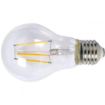 Bombilla LED filamento estándar transparente E27 luz fría 8W