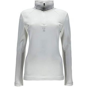 Spyder Savona Therma Stretch T-Neck - Camiseta térmica para mujer, color blanco, talla 8