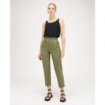 Pantalón chino de rayas diplomáticas para mujer