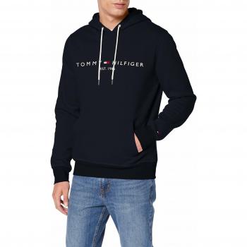 Tommy Hilfiger Tommy Logo Hoody 0752 - Sudadera con Capucha Hombre, Azul