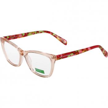 United Colors of Benetton 1066 213 Women’s Eyeglasses Pink Size 54 (Frame Only) - Blue Light Block Available