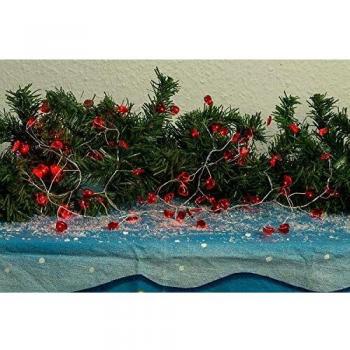 Best Season SA139, LED CLUSTER con reflectores, corazones 72 LED rojo, C, Plástico, Rojo, 180.0 X 3.0 X 3.0 cm