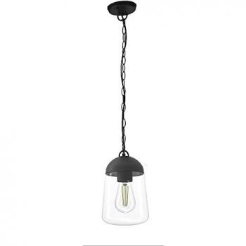 Wonderlamp W-T000056 Lámpara Colgante de Exterior New Avenida, Altura Regulable, Negro Antracita, Bombilla E27