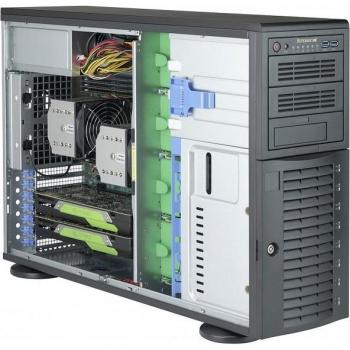 Carcasa de ordenador Full Tower Supermicro CSE-743AC-1K26B-SQ Negra con fuente de 1200 W y soporte Hot-Swap