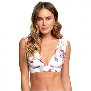 Roxy - Top de Bikini Triangular Alargado - Mujer - L - Negro