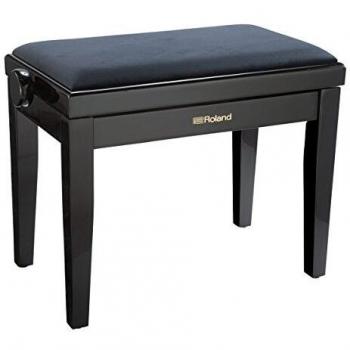 Roland Piano Bench with Velour Seat, Satin Black, Rpb-220Bk, 64.6 X 37.8 X 17 Cm