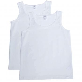 Camisetas Deportivas de Algodón Natural para Hombre - Paquete Doble, Color Blanco, Talla X-Large
