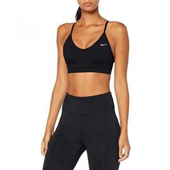 NIKE Indy Sujetador Deportivo, Mujer, Negro, S