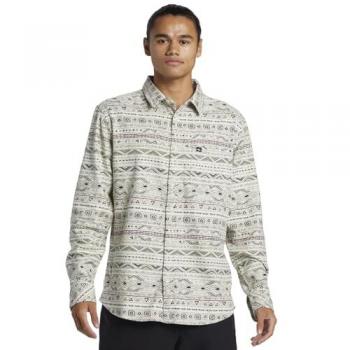 Quiksilver Aop Classic Flannel Camisa de Franela Verde para Hombre - XL