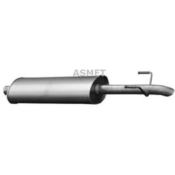 Silenciador trasero ASMET 02.043 - Silenciador posterior de acero inoxidable, compatible con vehículos específicos, diseñado para reducir el ruido del escape, fácil instalación, durabilidad y resistencia a la corrosión